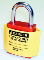 Padlock Covers Yellow, Pre-Printed Message